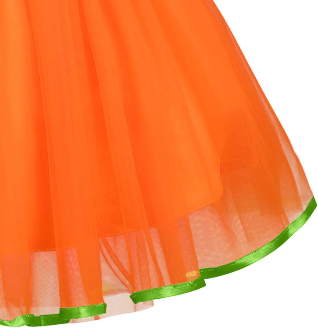 First Halloween Princess Dress up Costume for Newborn Toddler Baby Girls Tutu Cartoon Pumpkin Ghost Pageant Birthday Wedding Party Fancy Photo Prop Christmas Carnival Cosplay Clothes Infant Playwear image number 2