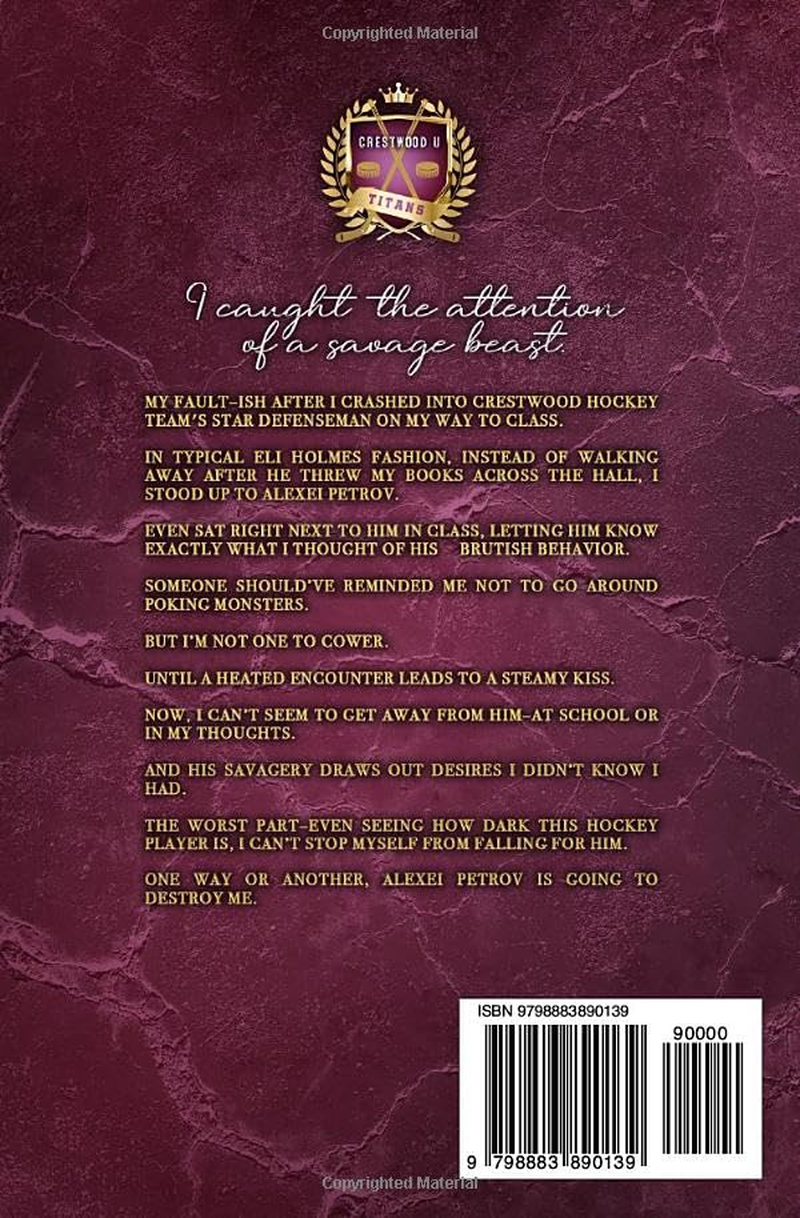 Savage Titan: an MM College Hockey Bully Romance