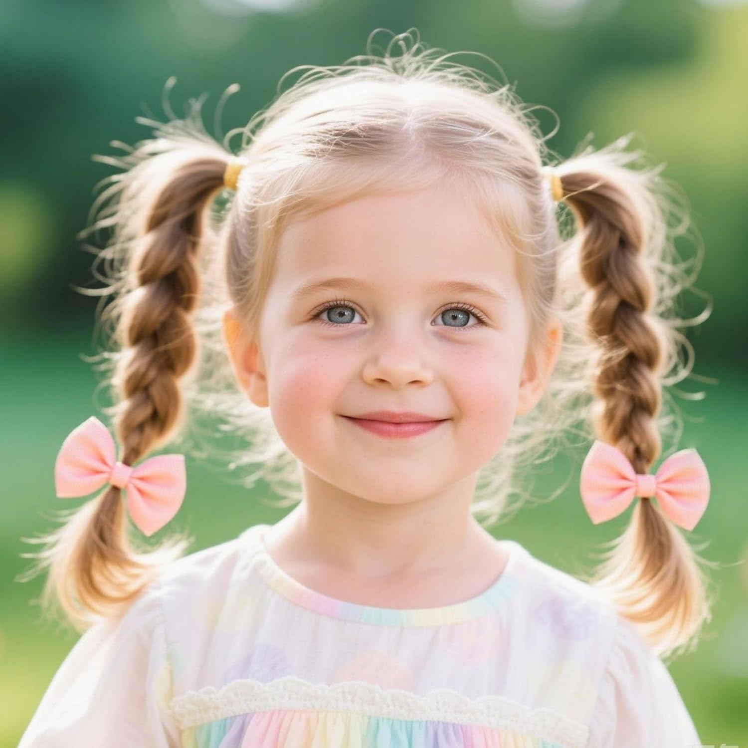 JOVALA 40 PCS Baby Hair Ties with Bows,2 Inch Elastic Loop Ponytail Holders Small Hair Ties for Baby Infants Toddlers Girls Kids Hair Accessories image number 4