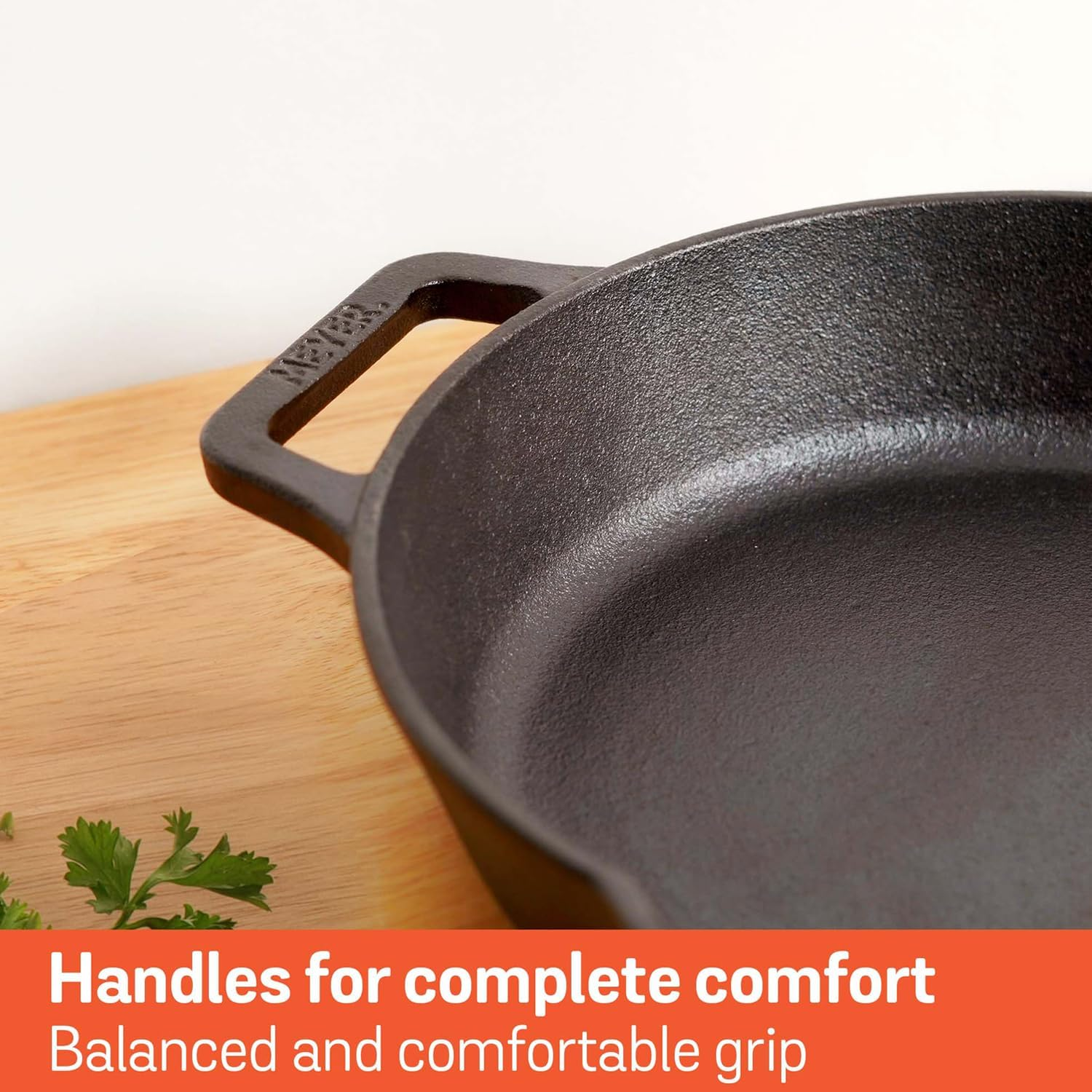 Meyer Pre-Seasoned Cast Iron Induction Double Handle Skillet 26Cm image number 5