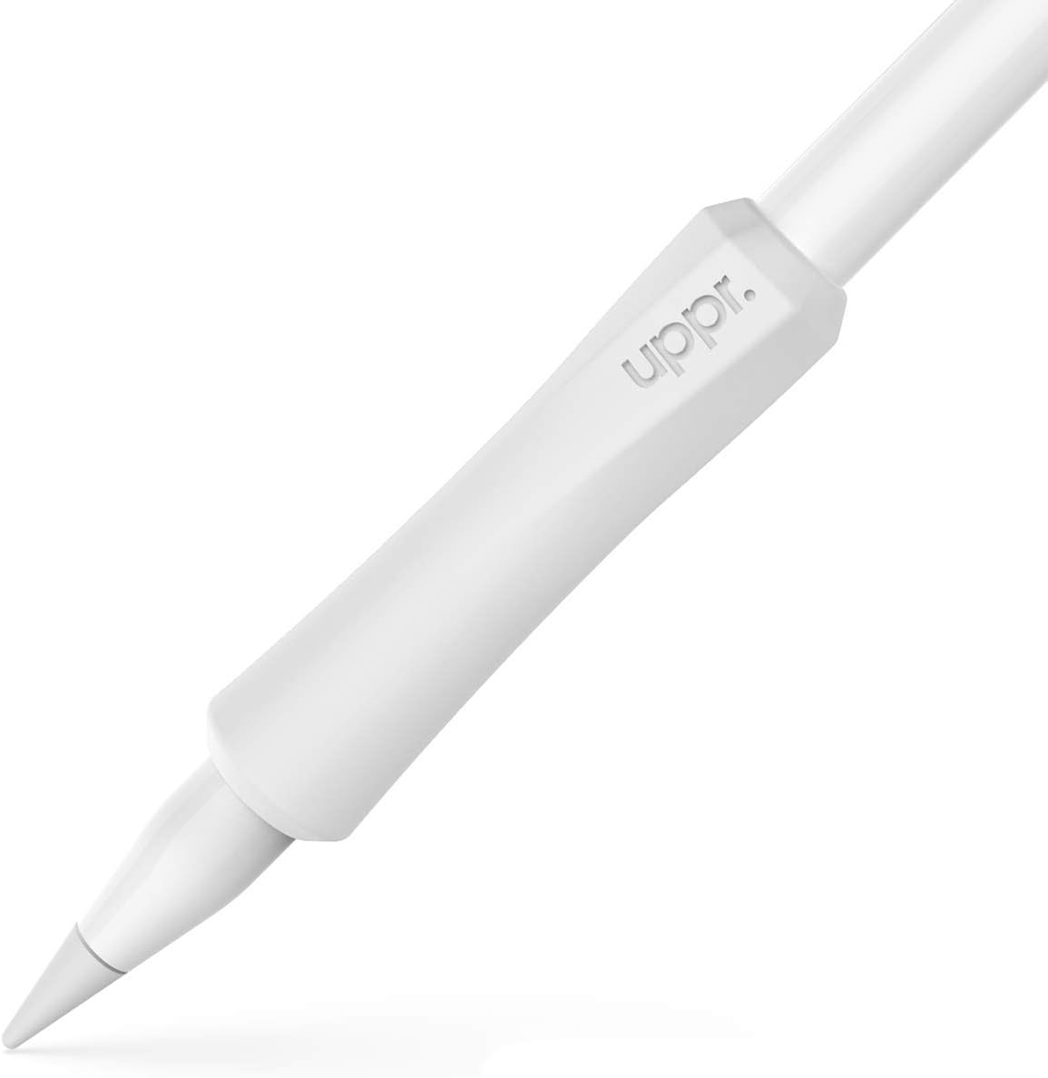 UPPERCASE Designs Nimblegrip Premium Silicone Ergonomic Grip Holder, Dual Sided Design, Compatible with Apple Pencil 1St Generation and Apple Pencil 2Nd Generation (2 Pack, White) image number 5