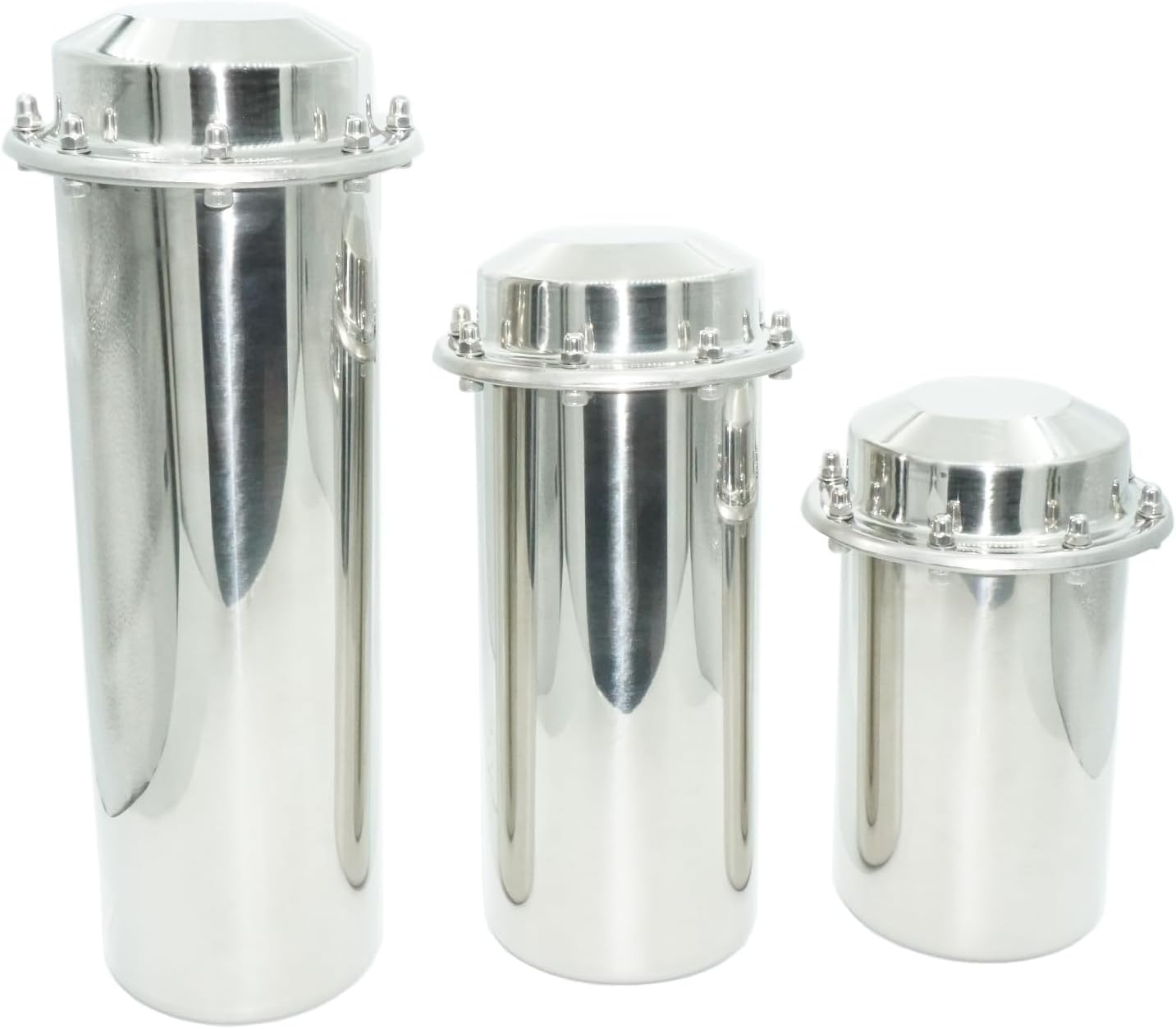 Soclaay Stainless Steel Time Capsule Anti-Corrosion Waterproof Storage Container for Keepsakes Letters Cards Photos and All Important Memories Storage and Commemorate (8.1 INCH)