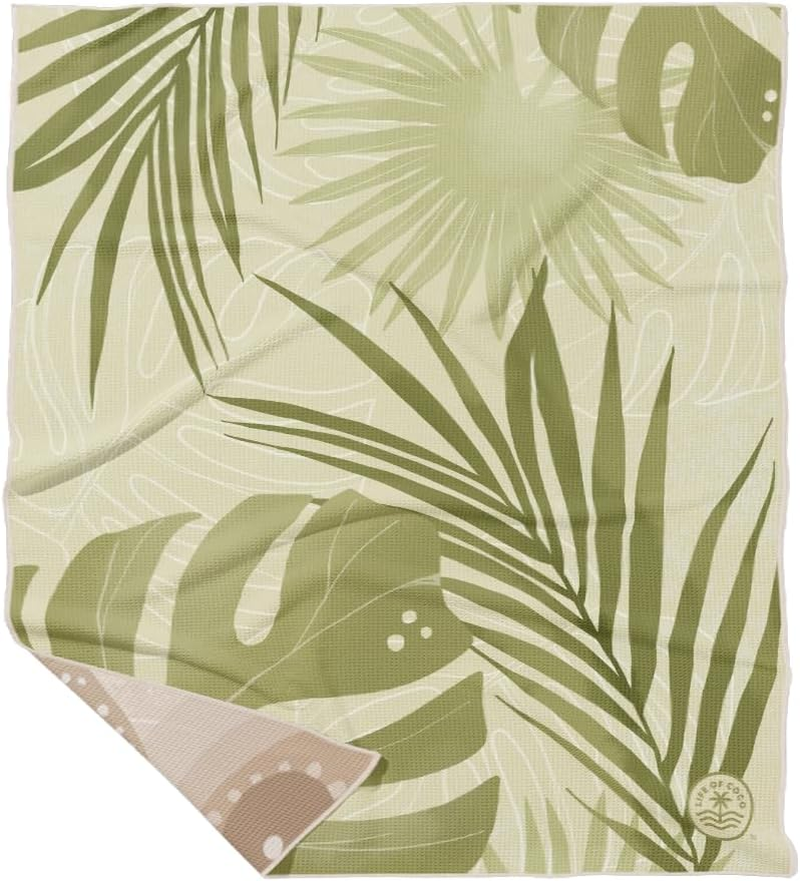 Sand Free Beach Towel Ningaloo Whale Shark Design Quick Drying Reversible Double Size (180Cm X 160Cm) image number 1