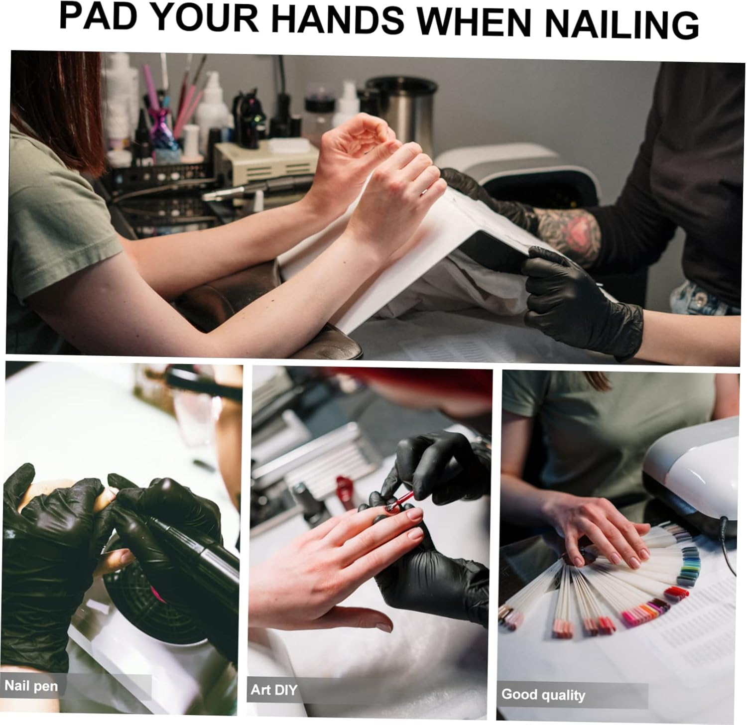 FOMIYES Manicure Hand Pillow Comfortable Wrist Support Portable Nail Art Arm Rest for Salon - Purple image number 4