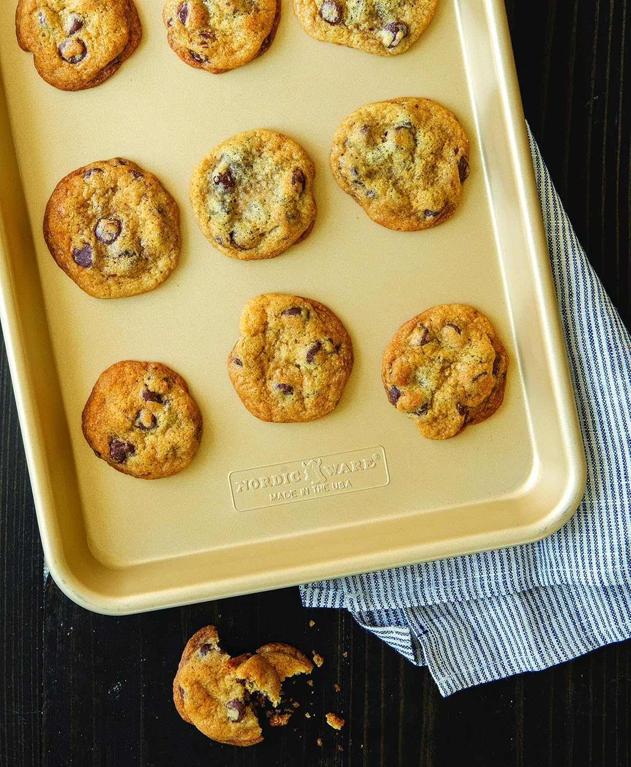 Nordic Ware Naturals Nonstick Quarter Sheet Baking Pan, 2-Pack image number 1