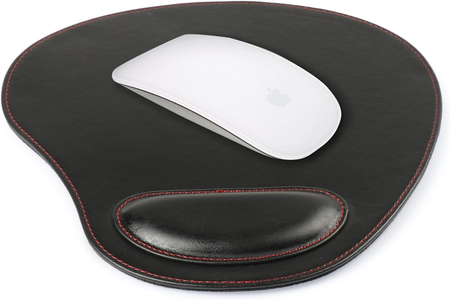 Londo Leather Oval Mouse Pad with Wrist Rest