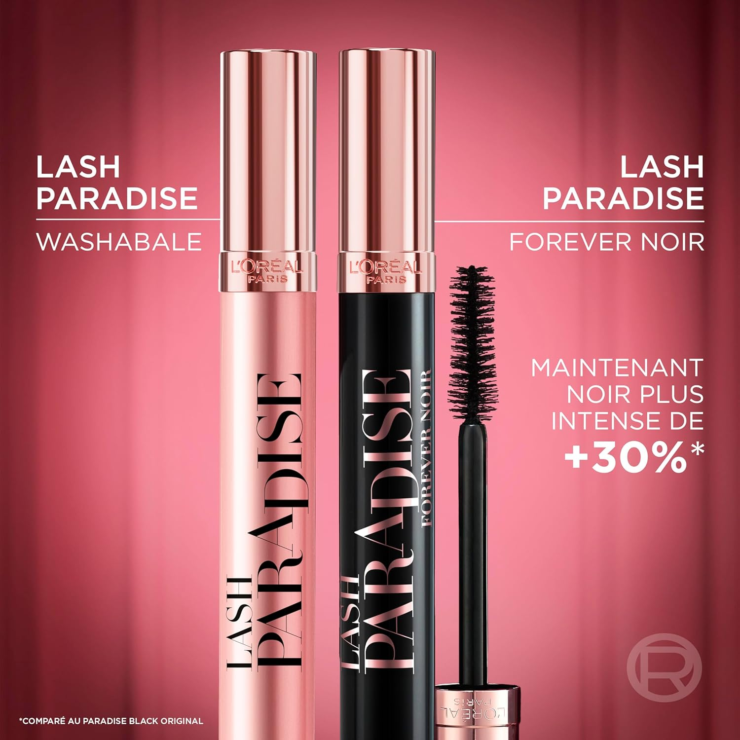 L'Oreal Paris Paradise Forever Noir Mascara (Pack of 2)