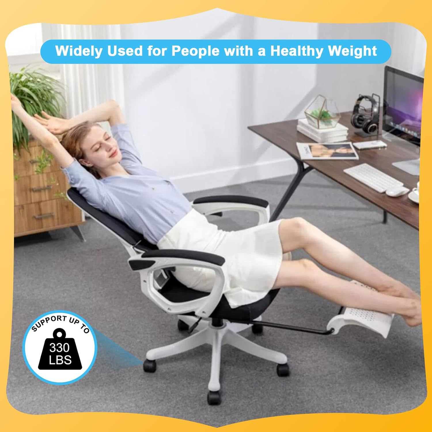 Dalyndar Office Chair Wheels Replacement Circlip Stem Fits 99% Chairs Wheel Set of 5Pcs Heavy Duty Mute Universal Castor 2 Inches Swivel Casters for Rolling Stools Gaming Chairs on Carpets and Floors image number 3