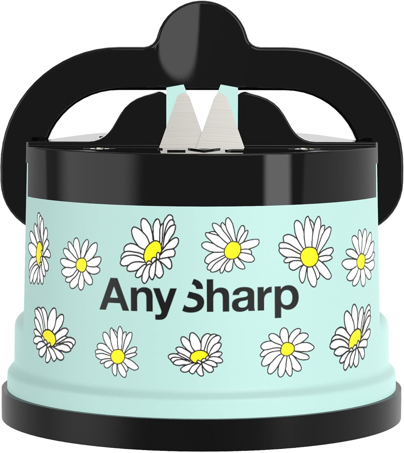 Anysharp Knife Sharpener, Hands-Free Safety, Powergrip Suction, Safely Sharpens All Kitchen Knives, Ideal for Hardened Steel & Serrated, World'S Best, Compact, One Size, Silver