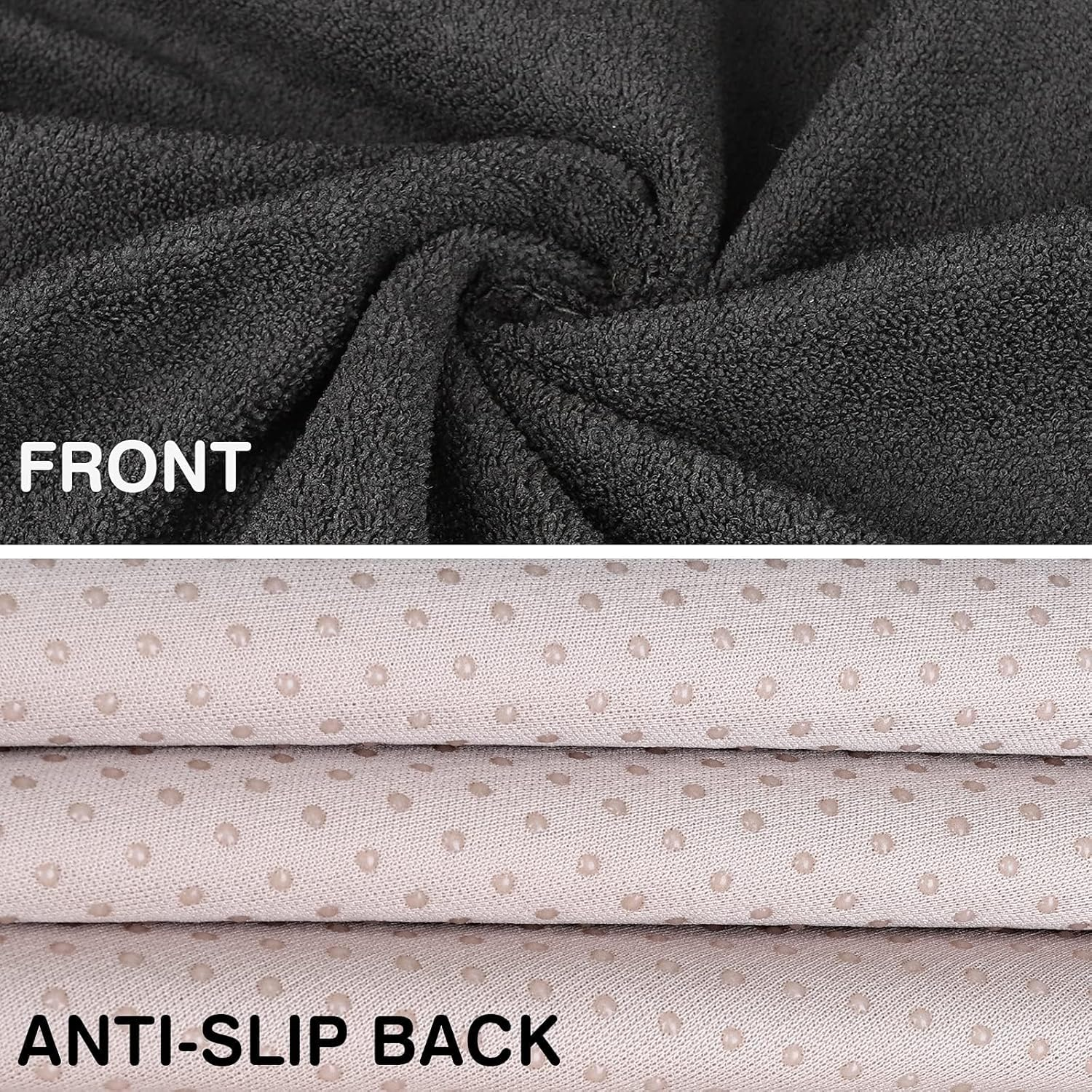 Black Waterproof Sweat Towel Seat Cover Universal Non-Slip for Car Truck SUV Seat for Dog & Kid Workout Outdoor or Sport Activities image number 1