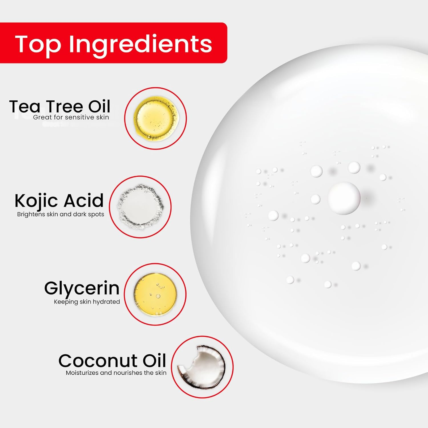 Kojie San Skin and Body Soap &ndash; Original Kojic Acid, Dark Spot Remover Soap Bar with Coconut & Tea Tree Oil &ndash; 65G X 4 Bars image number 3