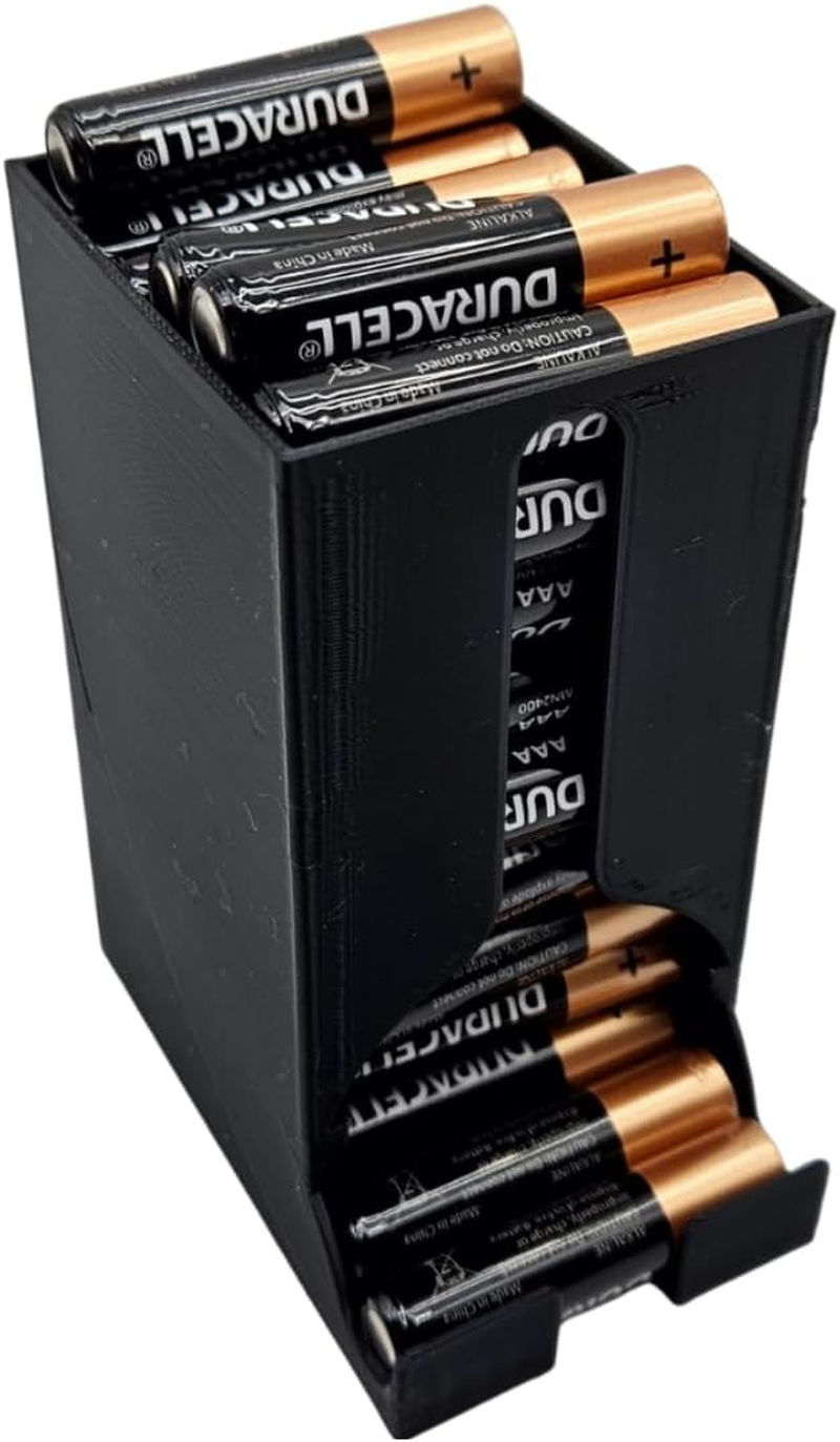 AAA Battery Dispenser 50 Batteries Compact Desktop Holder Organiser Storage Box Case - Made in Australia image number 2