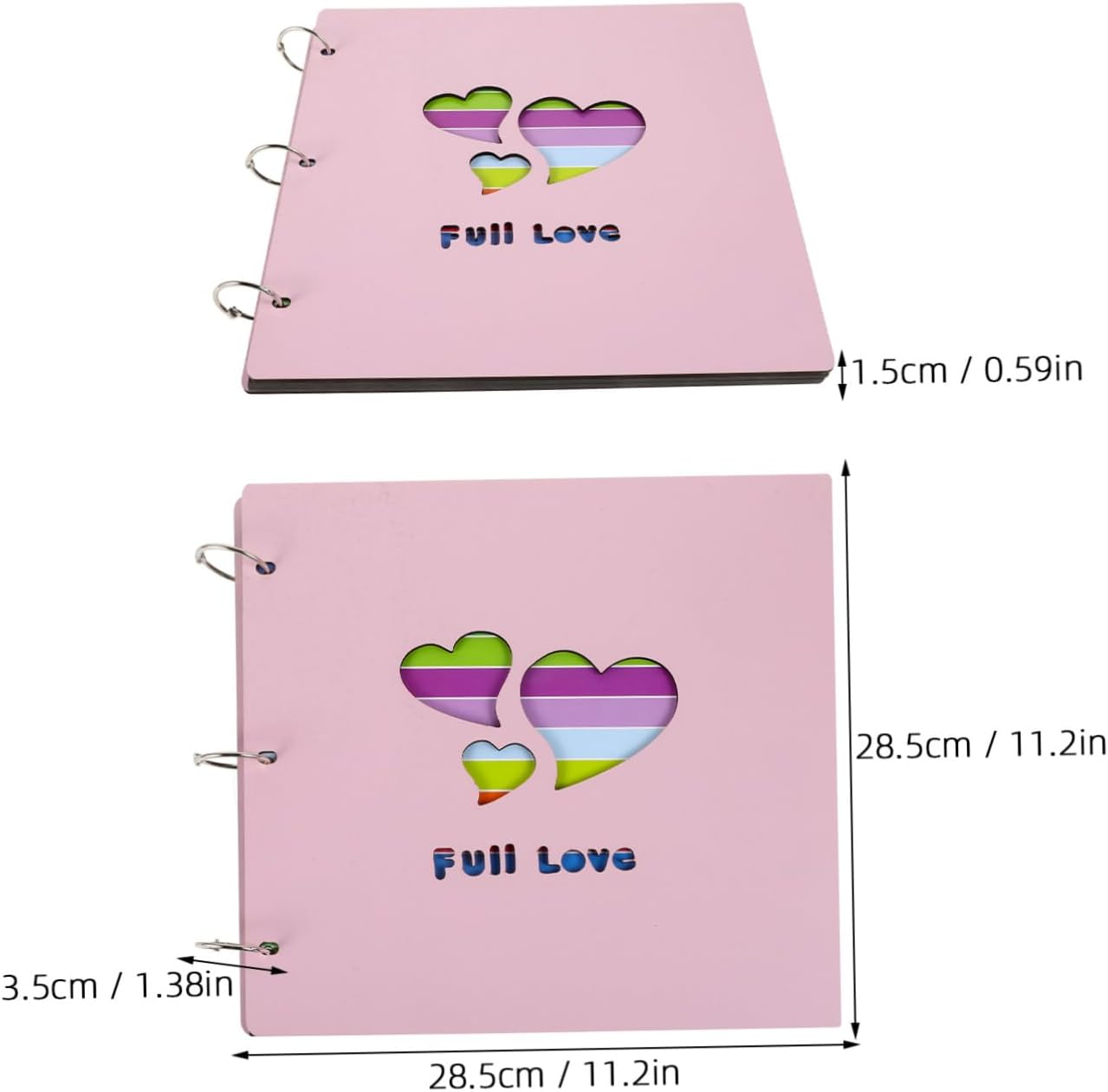 ABOOFAN Diy Photo Album Handmade Scrapbook Wooden Picture Book for Home School Family