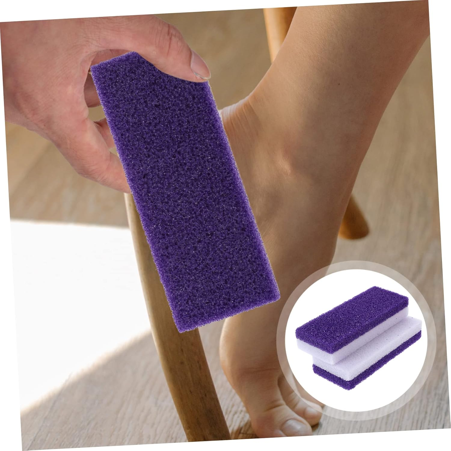 VINTORKY Stone Exfoliating Tool Foot File Callus Removal Foot Dead Skin Scrubber Material image number 1