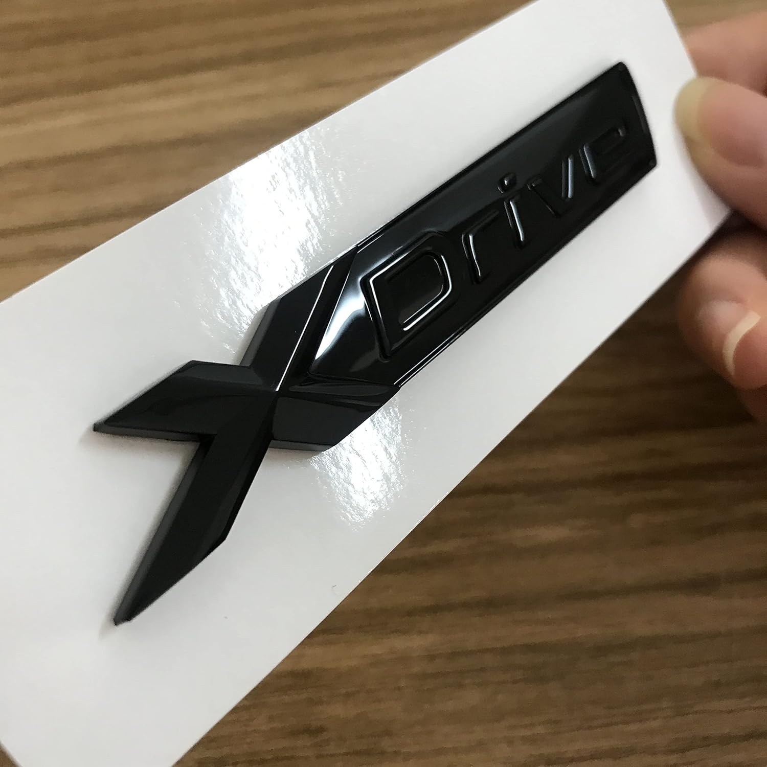 New Xdrive Emblem Gloss Black Genuine OEM Size Replacement for BMW Xdrive Fender Side/Trunk Rear Emblem Badge XDRIVE Decal Sticker (Bright Black, XDRIVE)