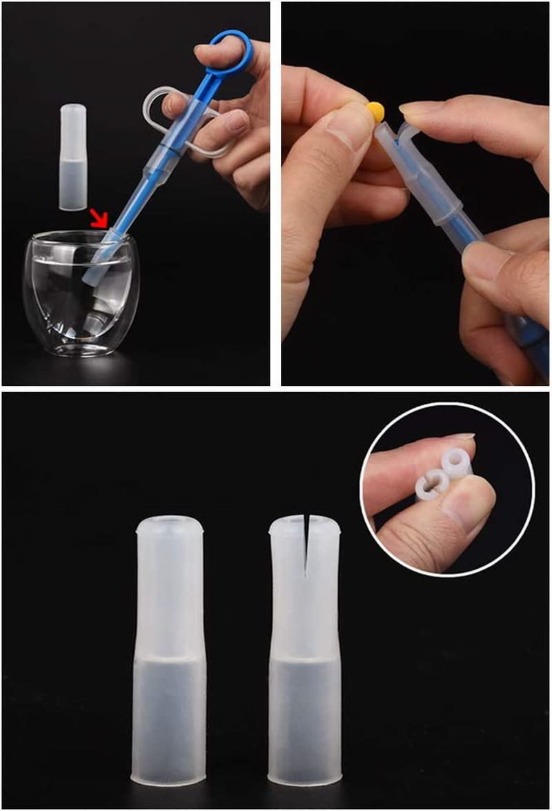 DS. Distinctive Style Pill Popper for Cats with Soft Tips Pet Pill Feeder Saving You from Being Bitten Medicine Feeding Dispenser Tool for Puppies - Blue image number 5