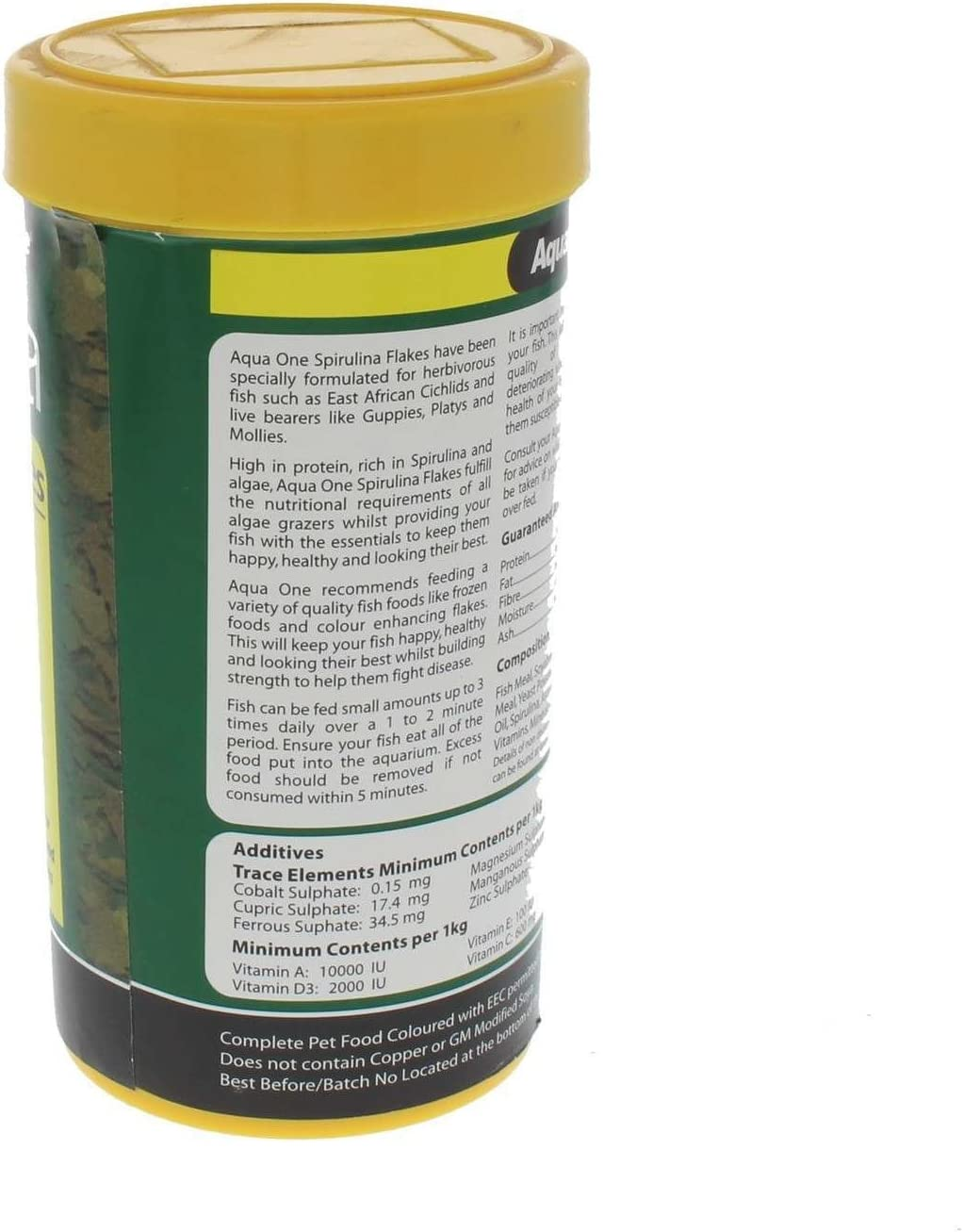 Spirulina Flake Fish Food 100G 11549 Fish Tank Aquarium Aqua One image number 6