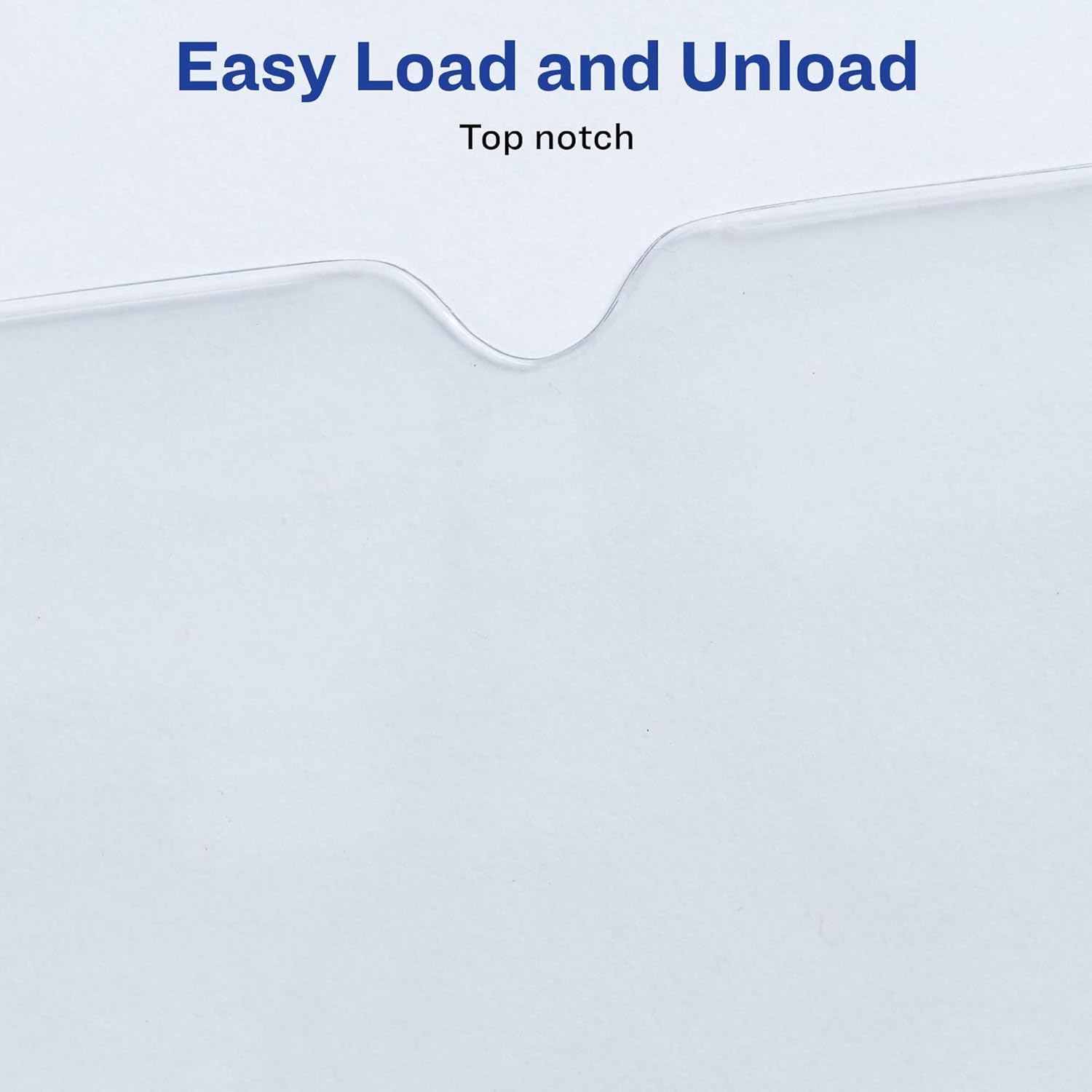 Avery 74806 Top-Load Clear Vinyl Envelopes W/Thumb Notch, 4 X 6, Clear (Pack of 10) image number 2
