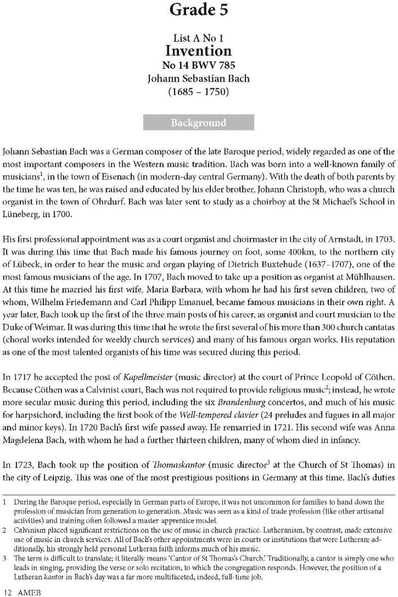 AMEB Piano Series 18 Handbook Level 2 (Grades 5-8) image number 3