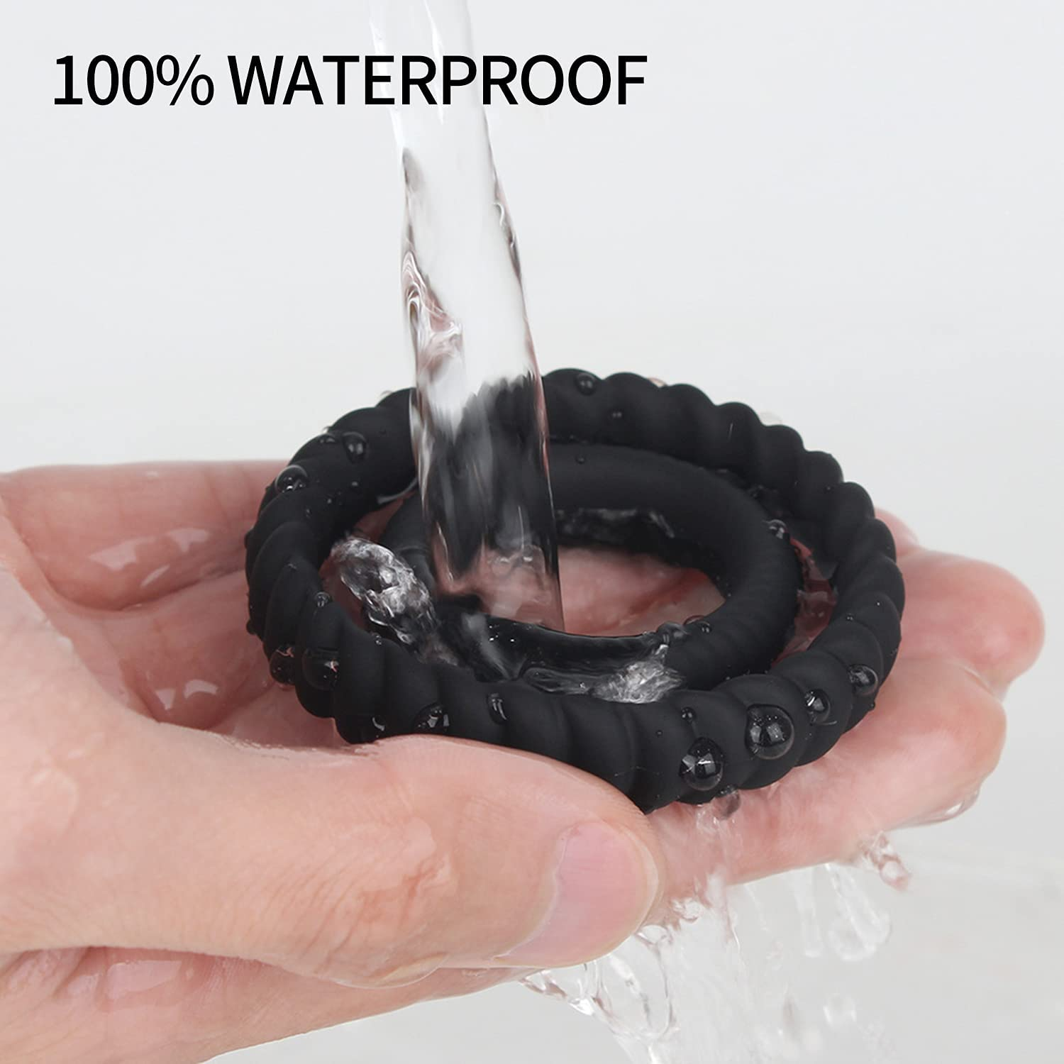 3-Piece Premium Training Stretchy Rings,Ultra Soft Medical Silicone Waterproof 3-In 1 Pack for Men Elestic and Flexible Toy.