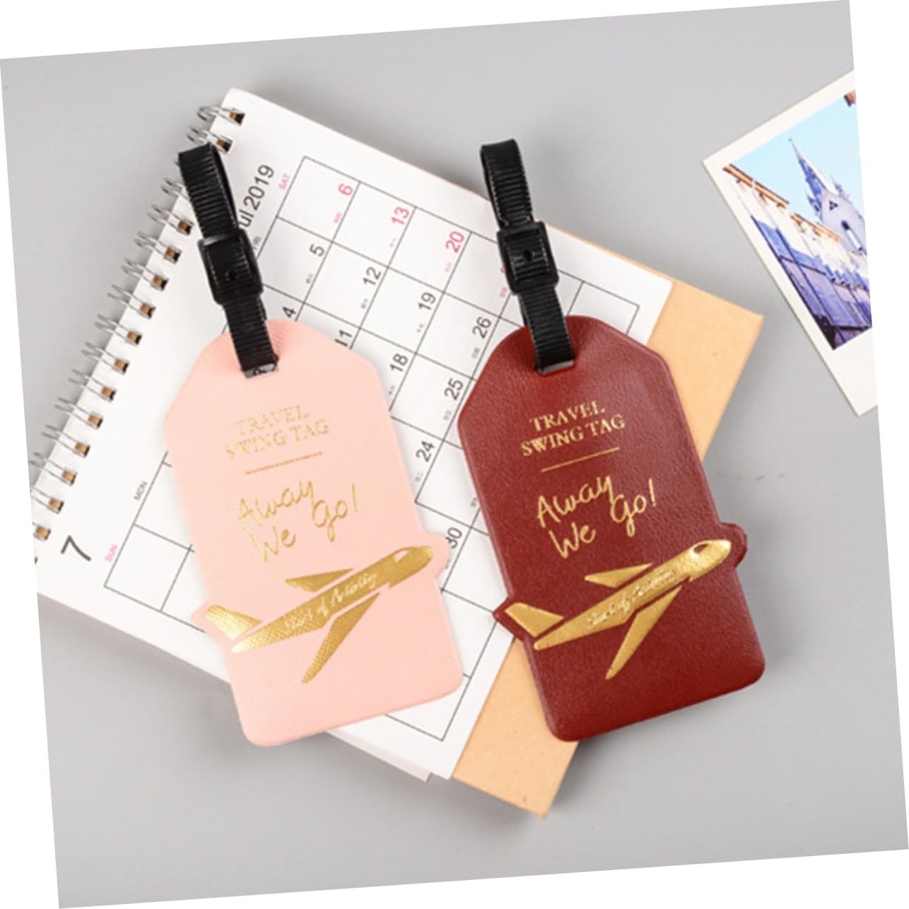 ANDRESLAD Baggage Tag Suitcase Tag Travel Suitcase Label Luggage Tag Random Color