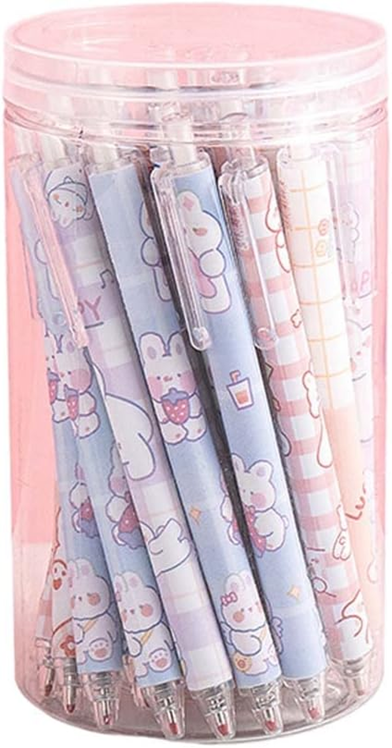 MLAFE Kawaii Gel Pen Cute Creative 30 Packs Black Water Pen Kawaii Signature Pen Office Pen Cute School Supplies (Style Five) image number 3
