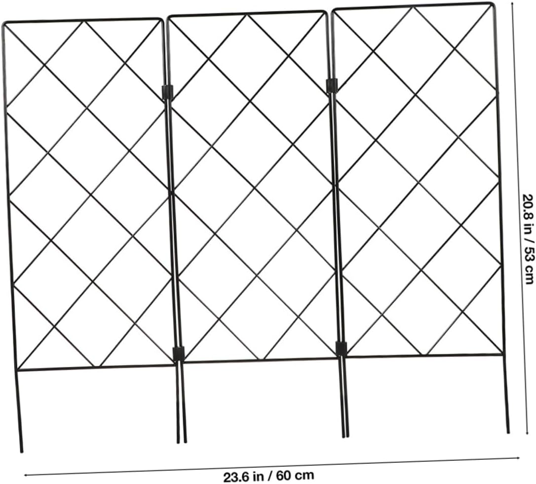 Gogogmee 2Pcs Gardening Support Bracket Iron Garden Trellis for Climbing Plants Tomatoes Cages for Garden Supplies Plant Trellis for Herb and Pot image number 5