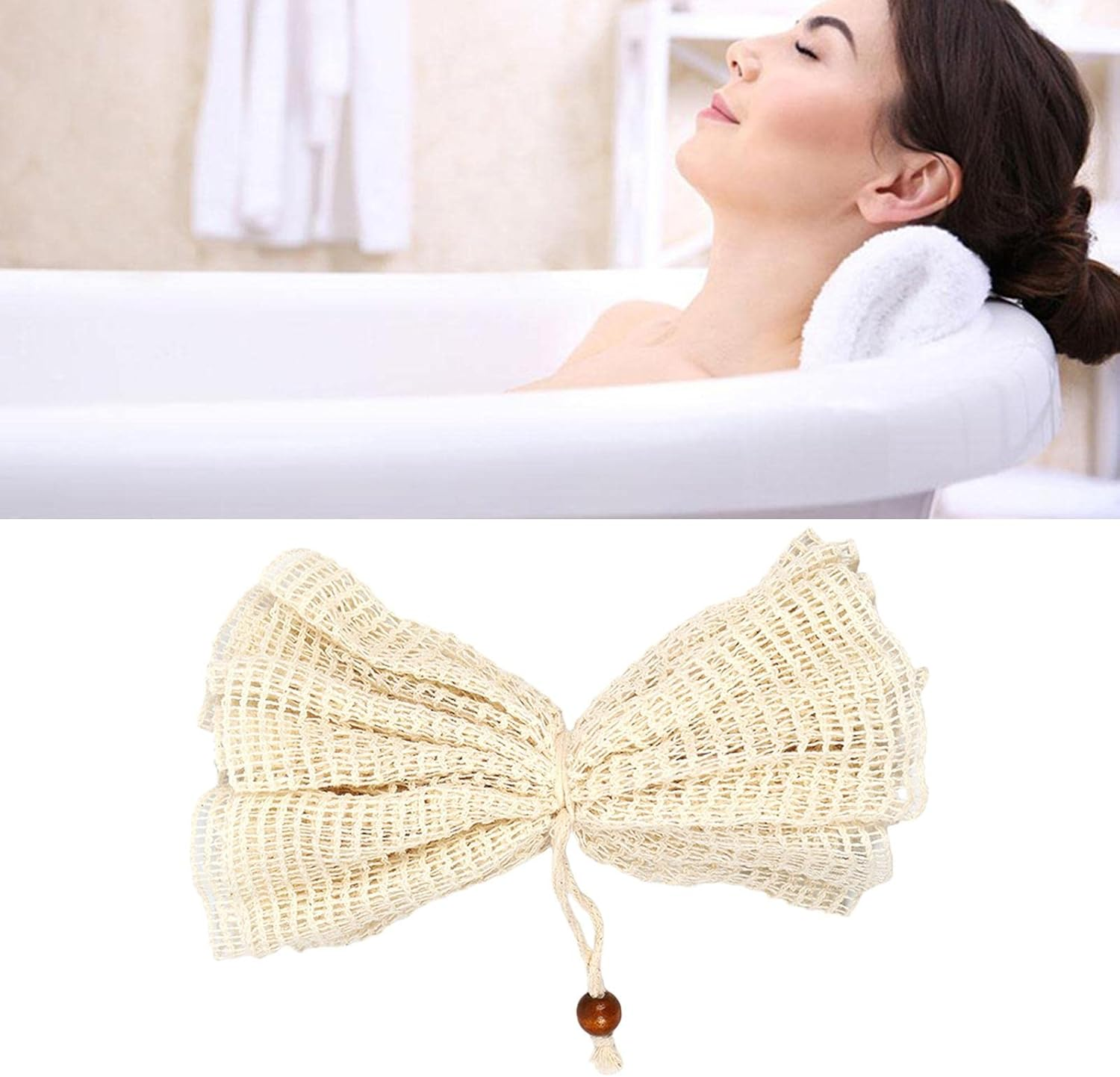 Amagogo Sisal Bath Shower Loofah Sponge Ball Exfoliator Exfoliating Bath Sponge image number 5