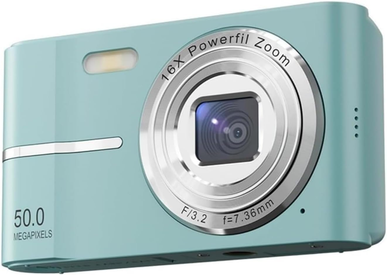 Digital Camera, Upgrade 50MP Full High Definition 1080P Camera with 16X Zoom anti Shake, Compact Camera for Kid Student Children Teen Girl Boy, Kids Camera with 32GB SD Card (Green) image number 1