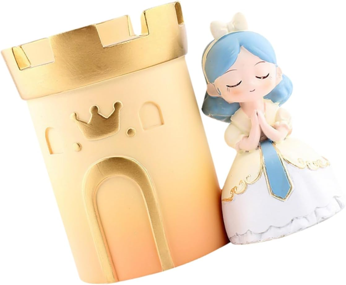 BCOATH Cartoon Figure Resin Pen Holder Unique Desk Organizer for Pens Pencils and Office Supplies Adorable Home Decor for Boys and Girls and Adults Multipurpose Storage Bucket image number 5