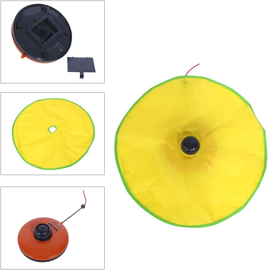 Akozon Jouet Electronique Pour, Electronic Meow Undercover Clawing Mouse Cat Interactive Le Chat Avec Souris Cach&eacute;e Toy Training Tool 4 Vitesses Sous Tapis Vitesse Jaune image number 6