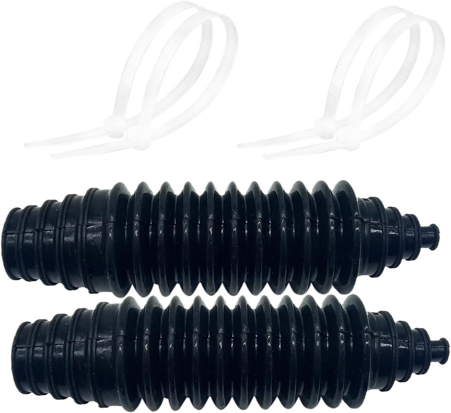 Carmoeignin Universal Silicone Rack and Pinion Steering Boot with Cable Ties,Fit Almost Any Vehicle,Stretchable,Tensile Resistance (Black) image number 1
