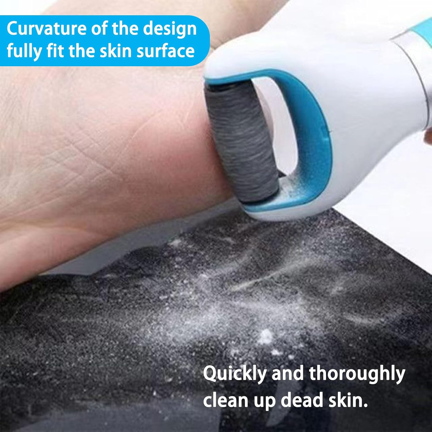 Replacement Rollers for Scholl Callus Remover, Pack of 10 Refills for Electric Foot File, Compatible with Scholl Velvet Smooth, 3 Types of Roughness, Rollers for Pedicure, Pedicure Foot Care Set image number 5