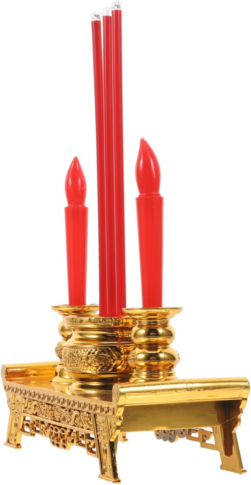 Gatuida Buddhist Led Candle Lamp Spiritual Decor Illusory Flame, Electric Chinese Candle Light for Worship and Home Altar, Battery Not Included, Suitable for Buddhist Rituals and Memorials image number 6
