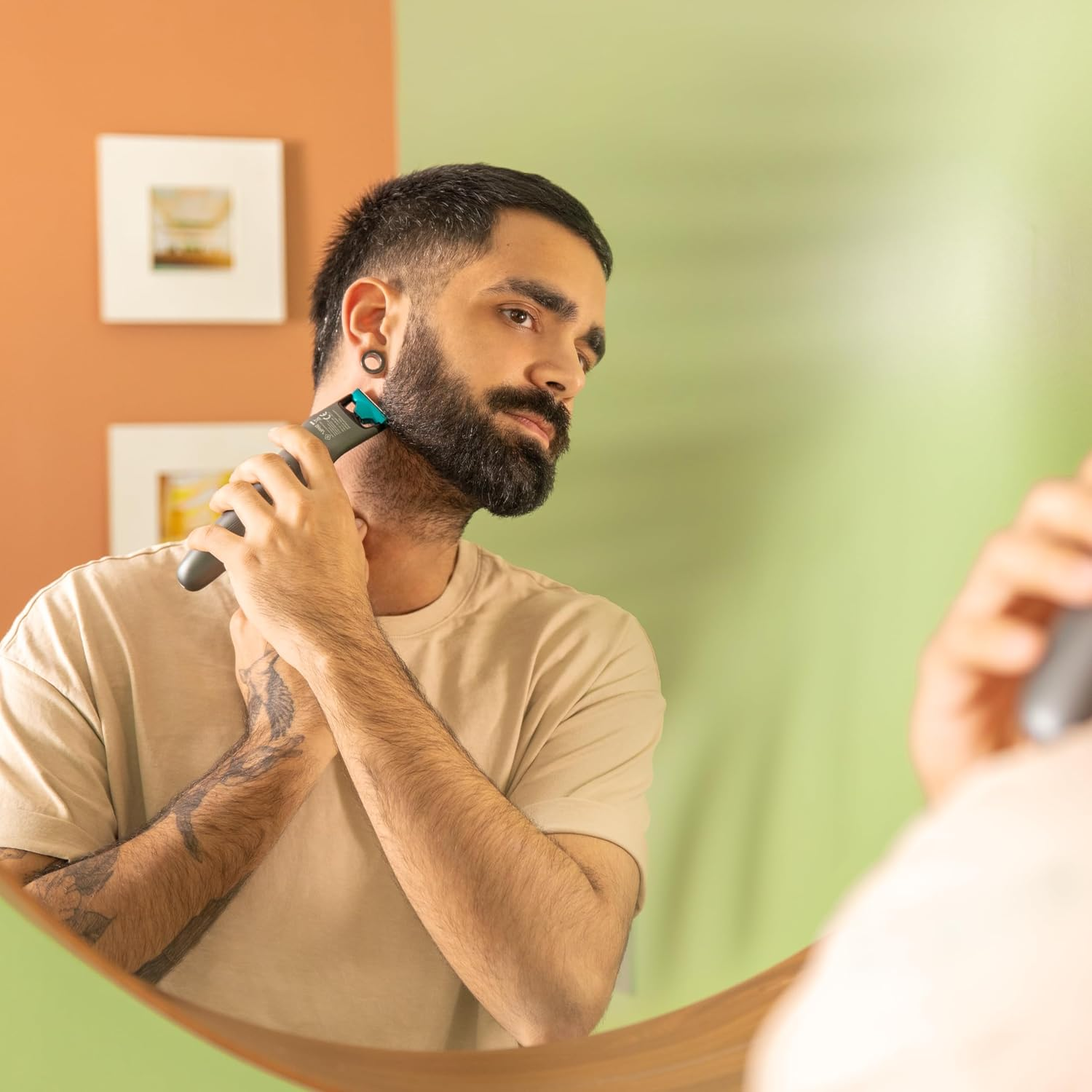 Cecotec Bamba Precisioncare Oneshave 2-In-1 Cordless Shaver and Clipper - 45 Minute Runtime, Stainless Steel Blades and Adjustable Comb