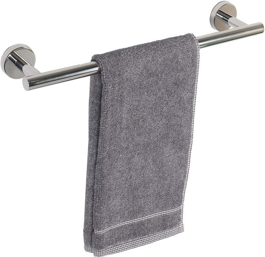 YUET Towel Rail 40CM Chrome Hand Towel Holder Bar Bathroom Holders for Bathrooms Kitchen Dish Cloths Hanger 304 Stainless Steel RUSTPROOF Wall Mounted 16'' (Polished Mirror) image number 5
