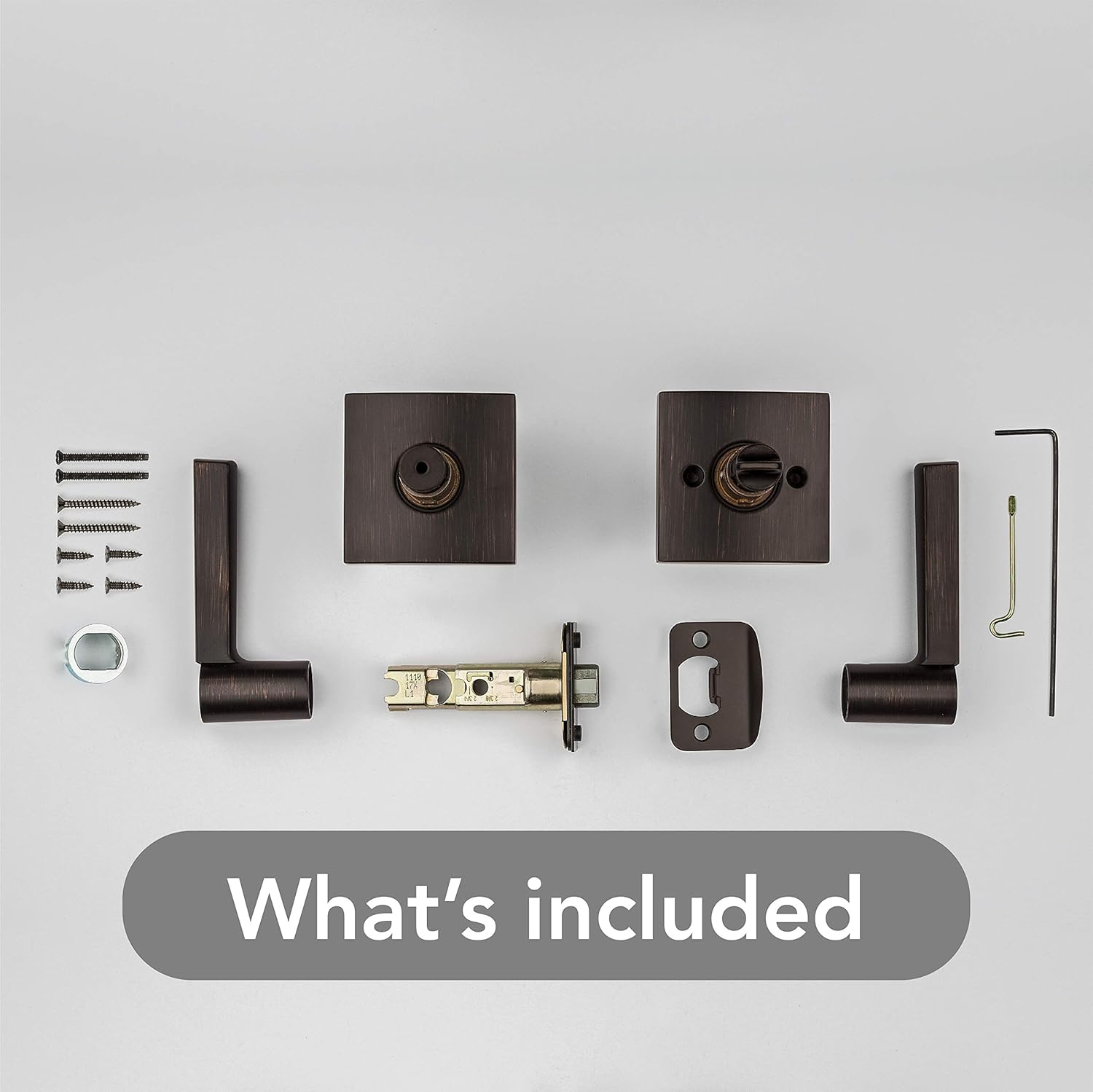 Baldwin 93530-009 353SPL Sqr 11P CP 6AL Lever, Venetian Bronze image number 6