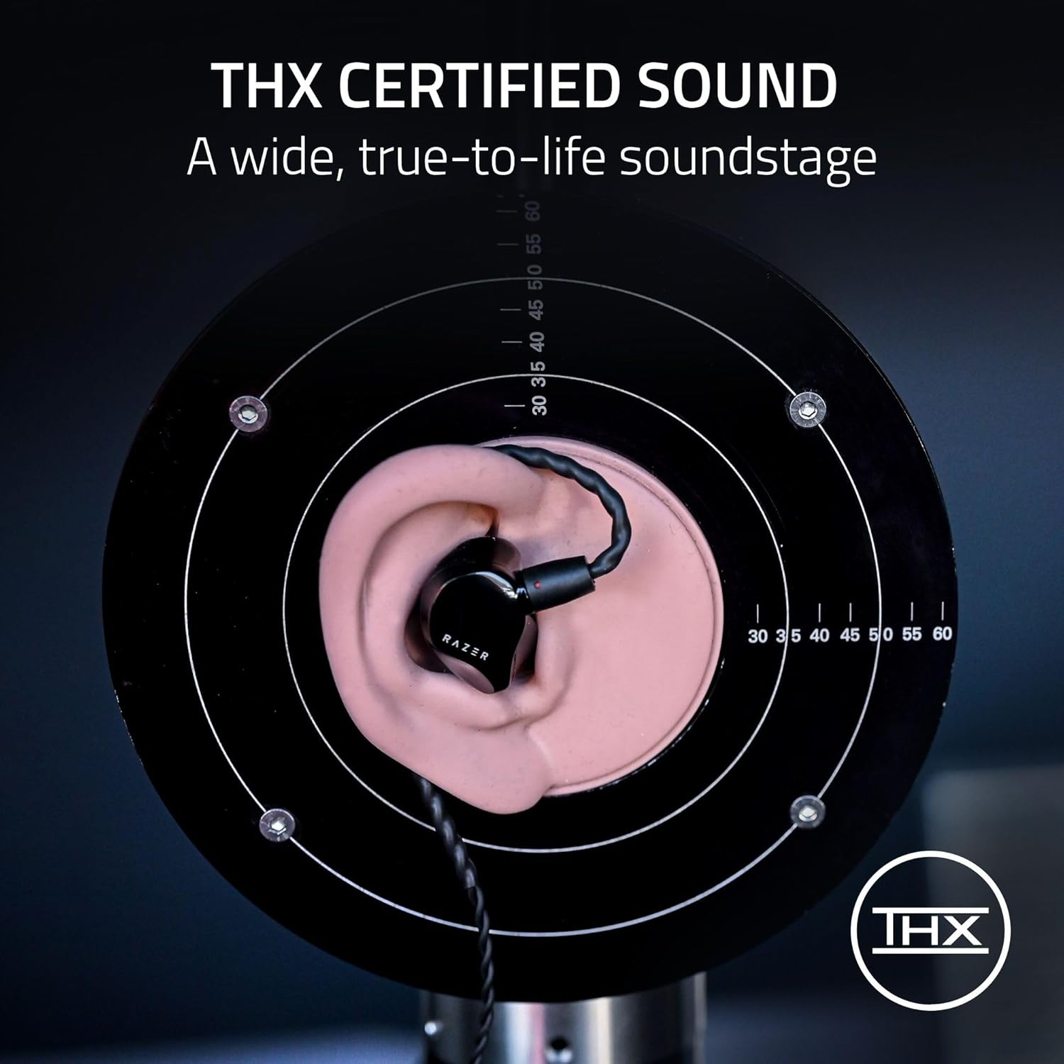 Razer Moray In-Ear Monitor for All-Day Streaming: Clear, Full-Range Audio - Comfortable Fit - Low Profile Design - Sound Isolating Earbuds - Detachable Over-Ear Wire - Custom Ear Tips & Case - Black image number 4