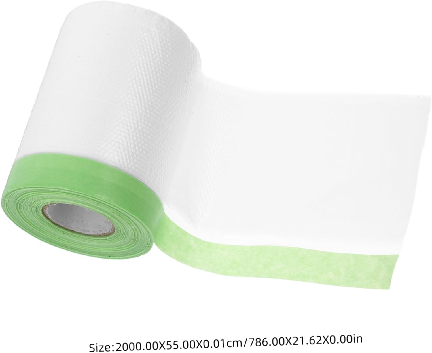 Pre-Taped Weak Adhesive Masking Film 55Cm X 20M Plastic Protective Cover for Automotive Painting, Furniture and Wall Surface Dust Protection, Low Residue Paint Masking Sheeting image number 1