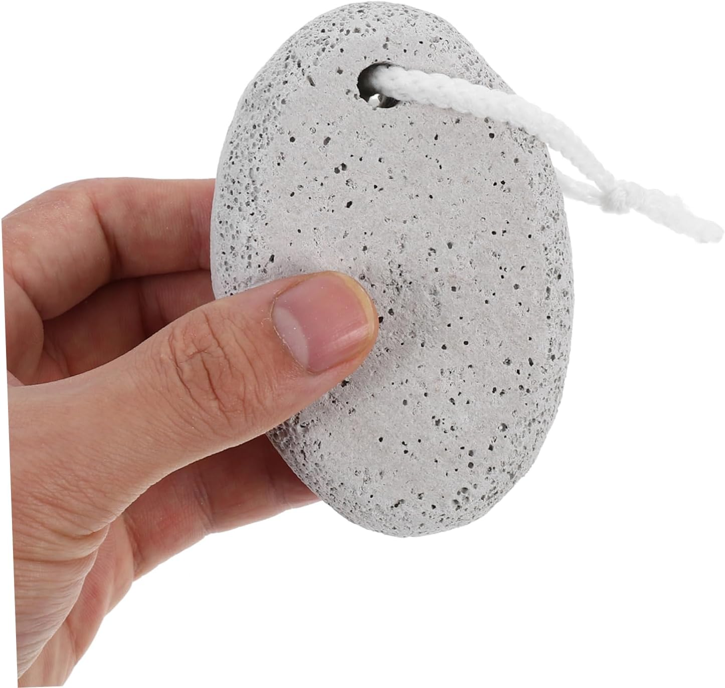 PRETYZOOM Natural Foot Pumice Stone for Feet Lava Pedicure Tools Hard Skin Callus Remover for Feet and Hands Light Grey image number 3