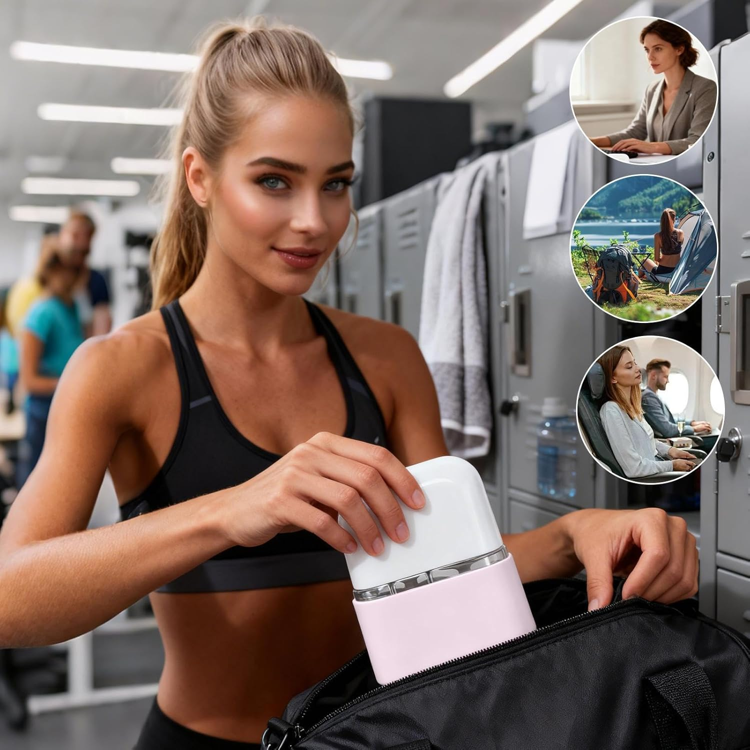 Travel Size Bottles,Shampoo Squeeze for Travel,Leakproof Empty Container - for Shampoo Conditioner Liquid Lotion Soap Makeup Men Women Traveling Airplane Gym Sports School - Green image number 6