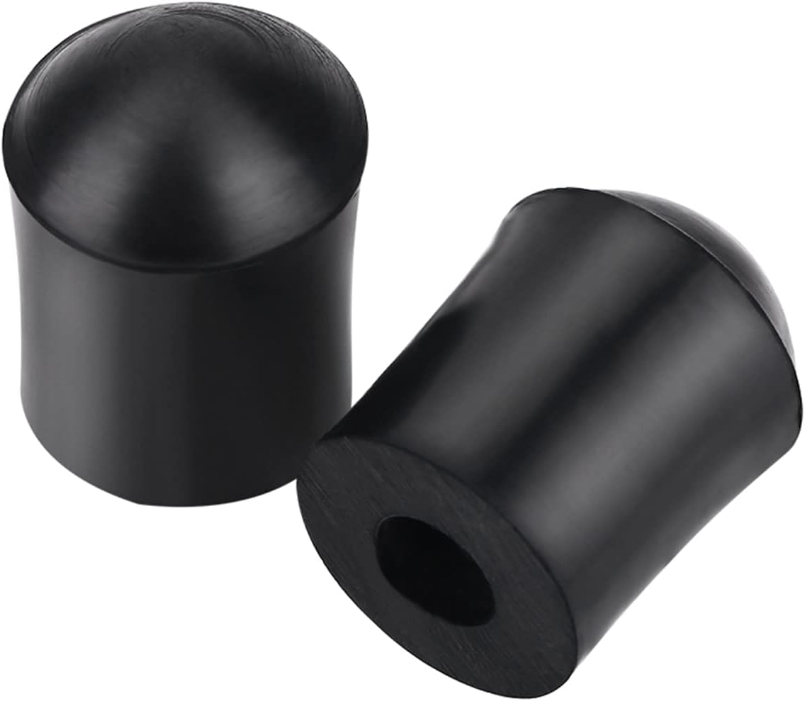 2Pcs Black Double Bass Endpin Rubber Tip Stopper, String Bass Parts, for Protect Floor Prevent Double Bass from Slipping image number 3