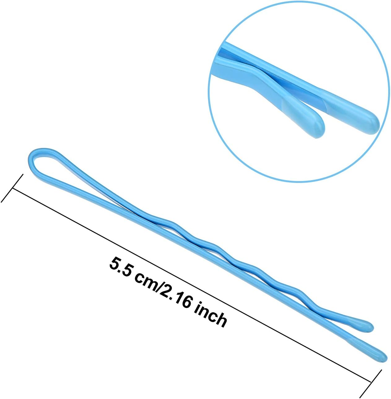 Bememo 100 Pieces Bobby Hair Pins Hair Styling Clips with 1 Storage Box for Girl and Women, 10 Colors