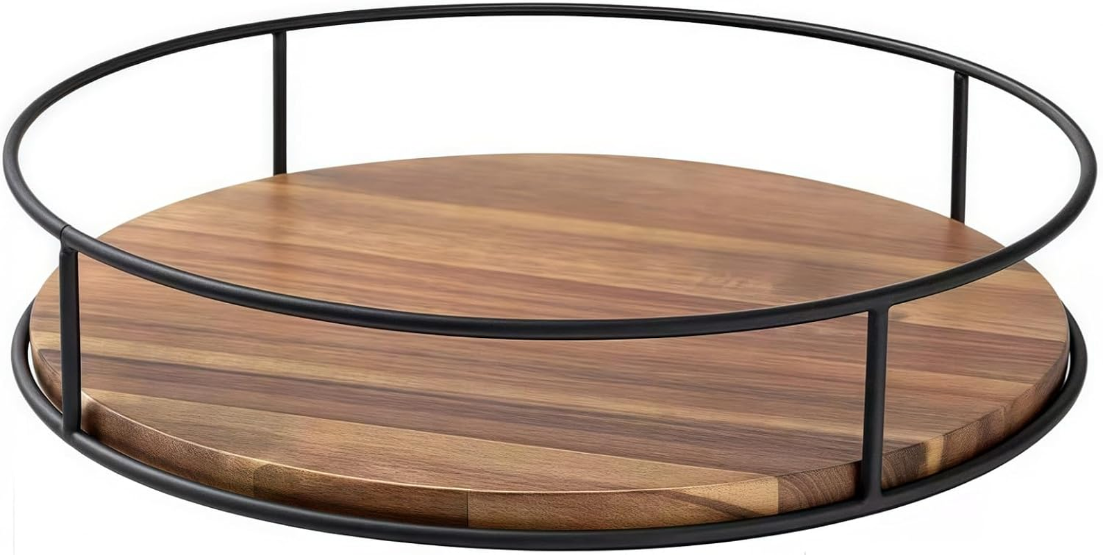 Lazy Susan Turntable for Cabinet,Lazy Susan Organizer,Table Top, Kitchen,Bathroom,Pantry, Spice Organization,Wooden 360&deg;Spinning Tray
