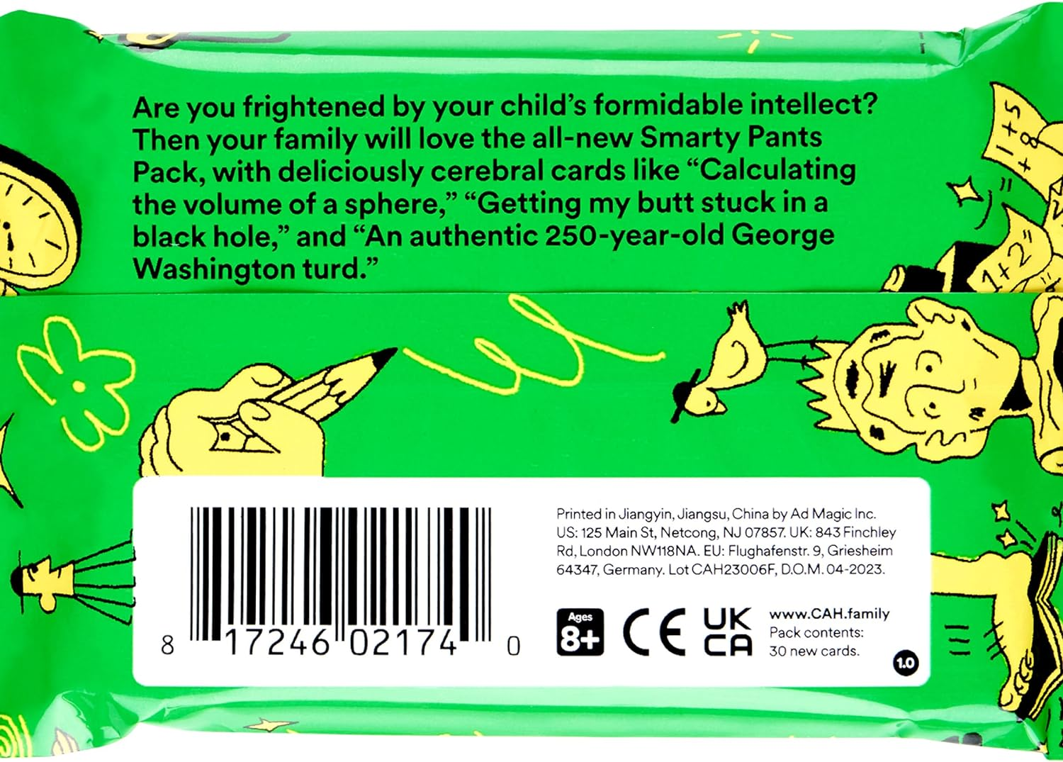 Cards against Humanity Family Edition: Smarty Pants Pack &bull; Mini Expansion &bull; New for 2023 image number 4