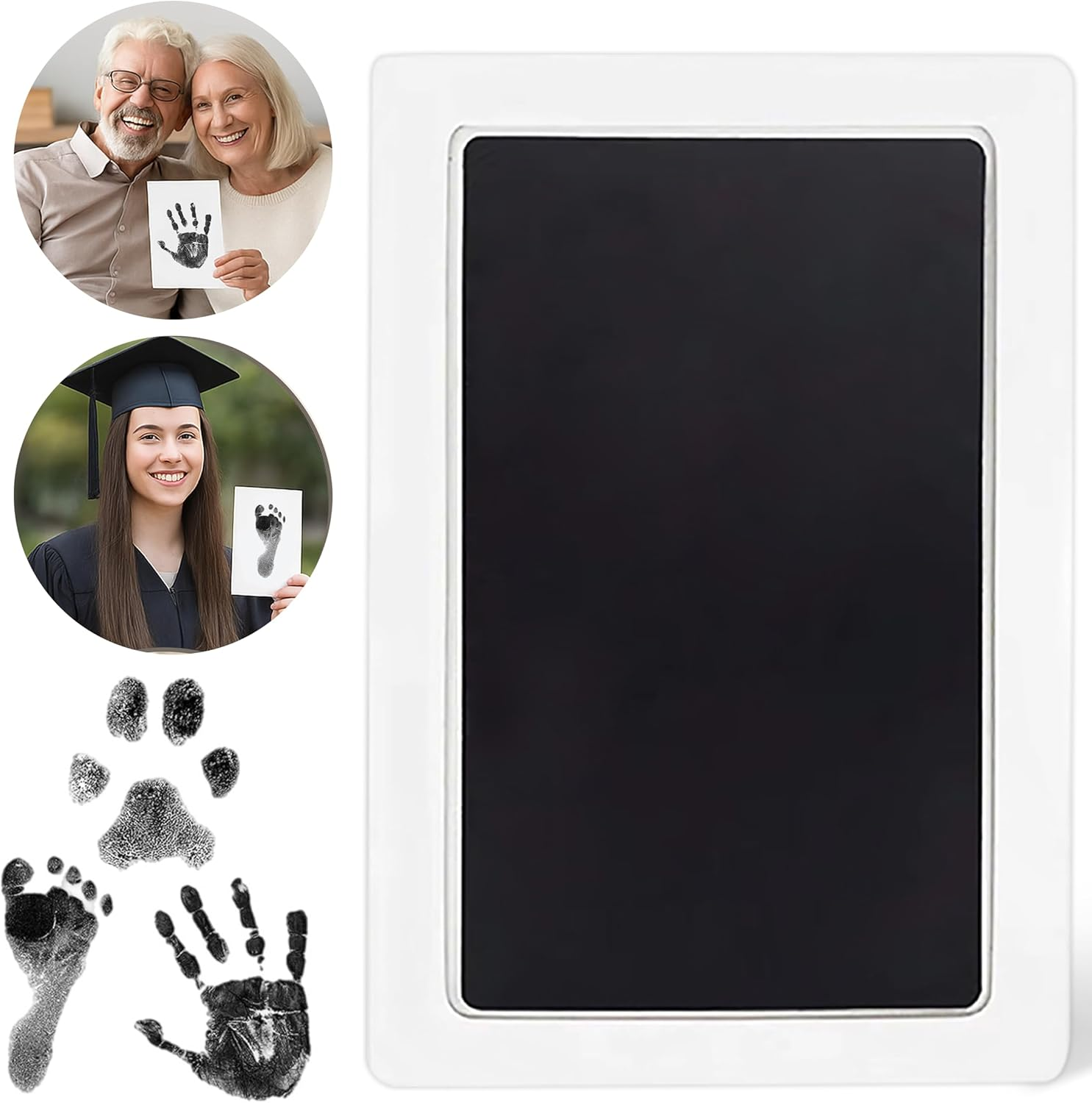 Extra Large Handprint & Footprint Kit &ndash; Jumbo 27Cm, 100% Safe Clean-Touch Inkless Pad with 2 XL Ink Paper &ndash; Suitable for All Ages - Including Babies, Kids, Adults, & Pets! image number 2
