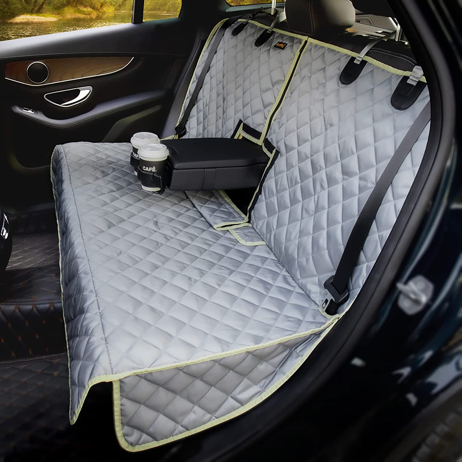 Ibuddy Bench Dog Car Seat Cover for Car/Suv/Small Truck, Waterproof Back Seat Cover Protector for Kids without Smell, Heavy Duty and Nonslip Pet Car Seat Cover for Dogs, Machine Washable image number 6