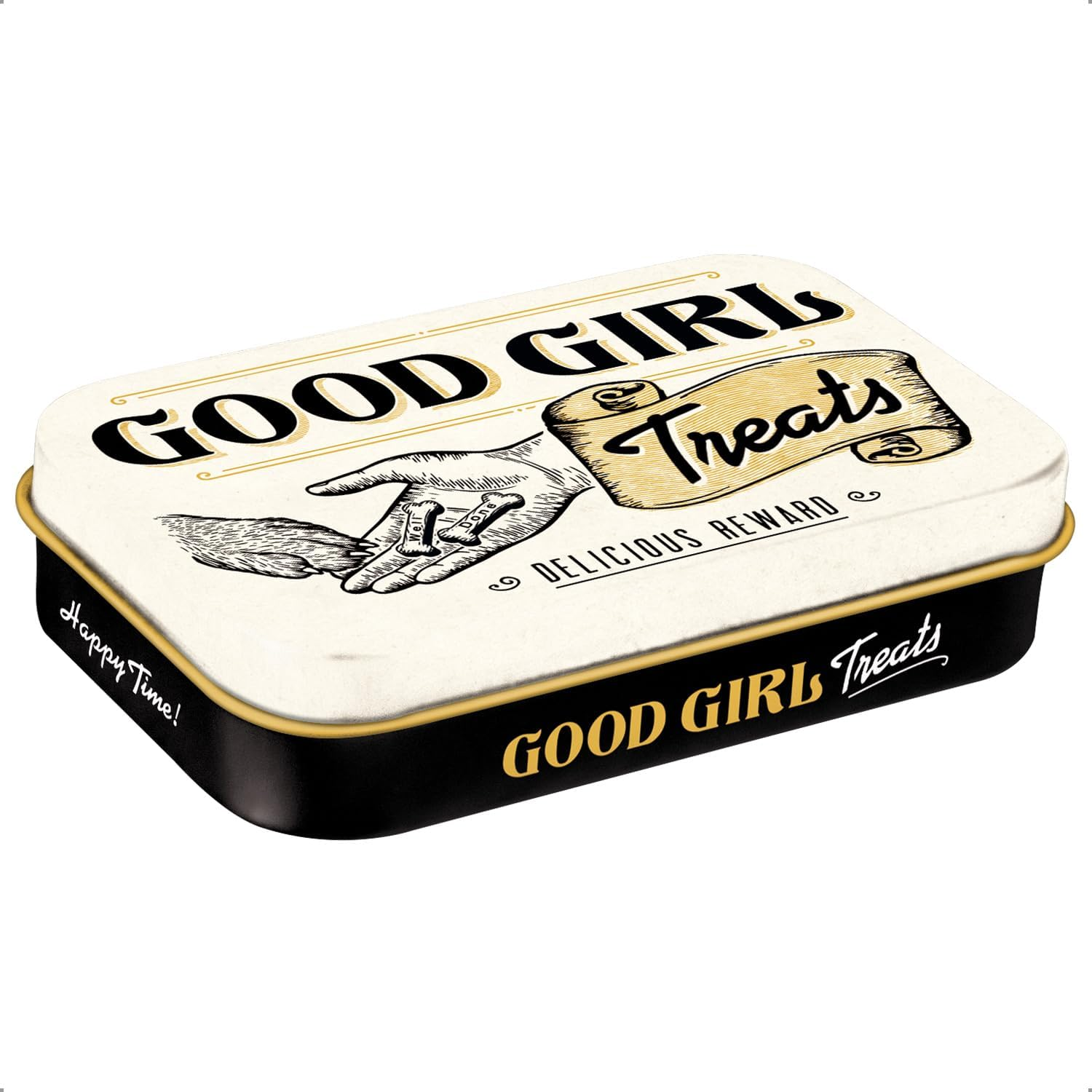 Nostalgic-Art Retro Good Girl Treats - Gift Idea for Dog Owners, Dog Treat Tin, Vintage Design, 6 X 9.5 X 2 Cm image number 5