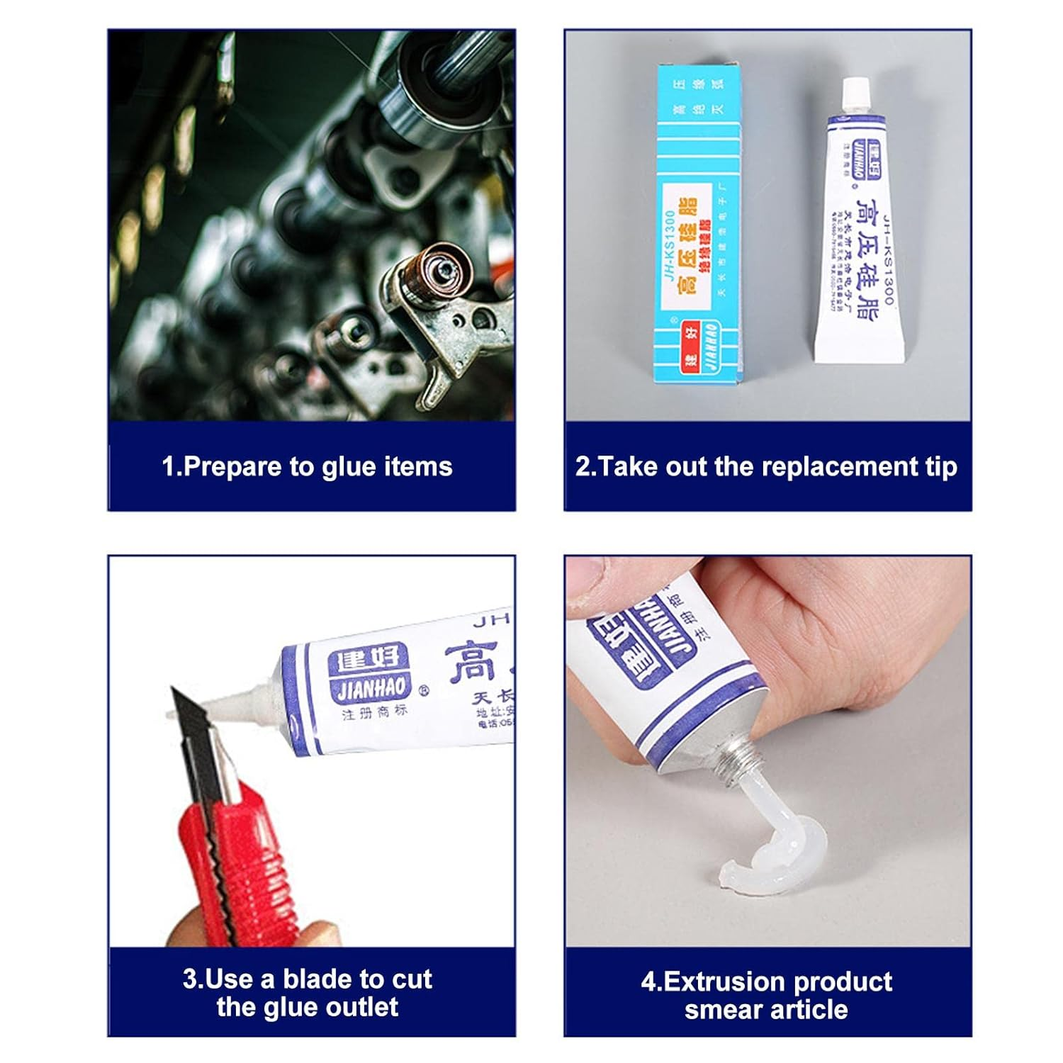 High Pressure Silicone Grease - 30G Waterproof Dielectric Grease,Waterproof Silicone Lubricant Grease for Plastics Rubbers Metals, Electrical Insulation & Heat Resistance Kuitgh