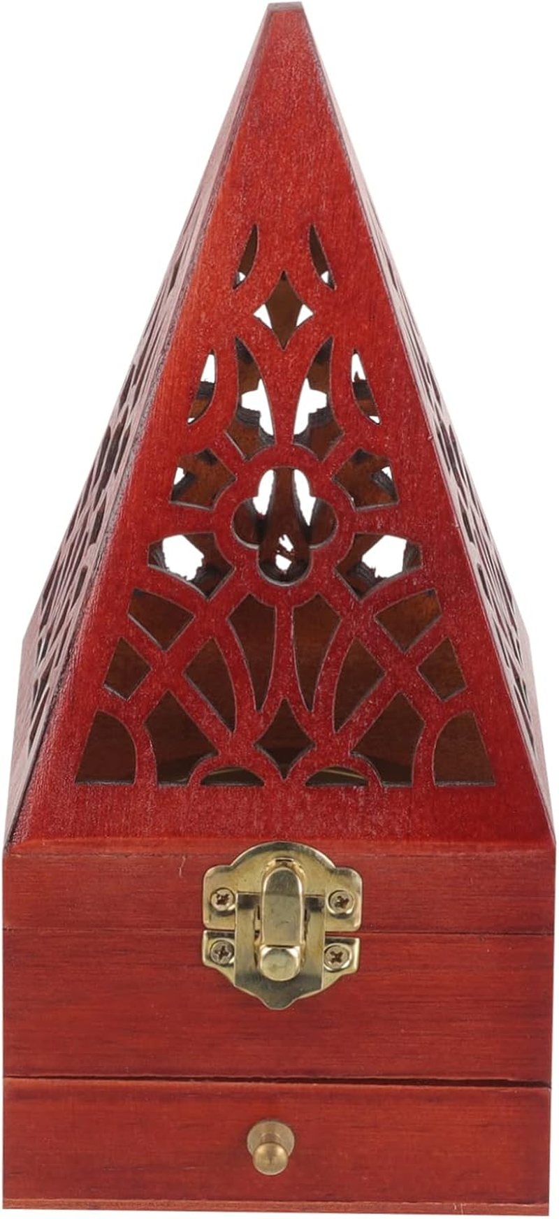 Abaodam 3Pcs Pyramid Incense Burner Holder Drawer Design Incense Burners for Home Decor and Meditation Space